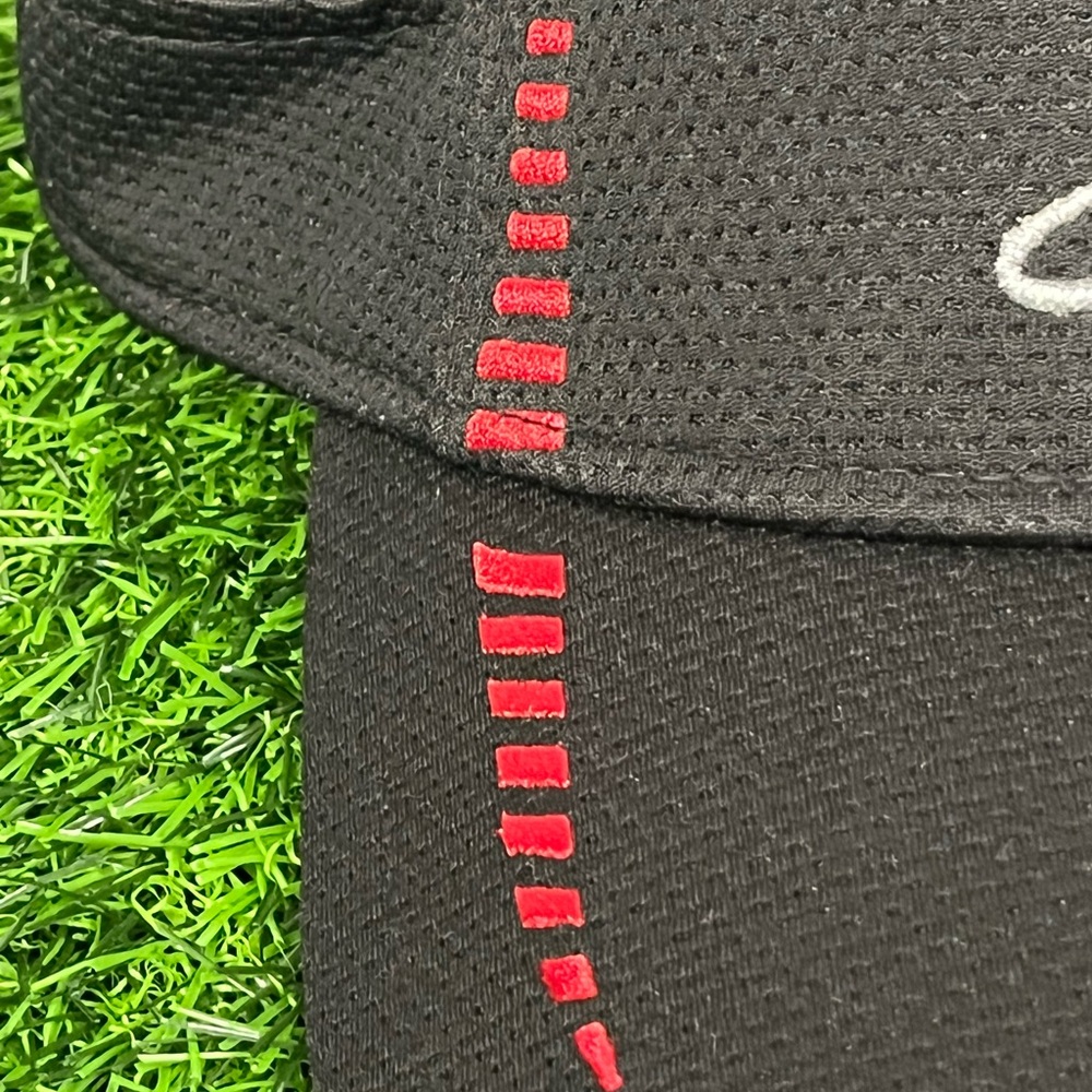 Embroidered New Era Albuquerque Isotopes Black and Red Hat Clean-Up Visor - Picture 3 of 15